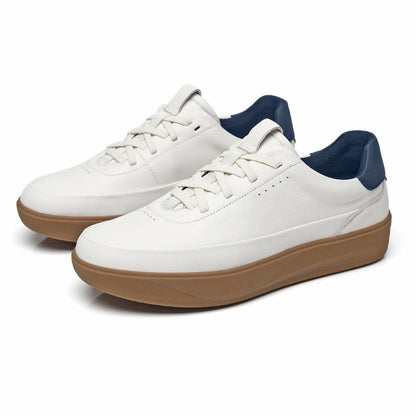 Damen Sneaker Leder Schuhe Bequem Mit Dämpfung
