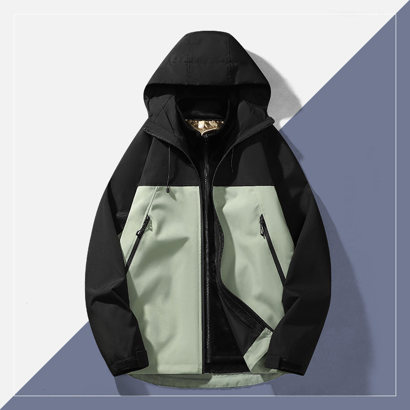 Herren Wetterjacke Wasserdicht Funktionell Modern