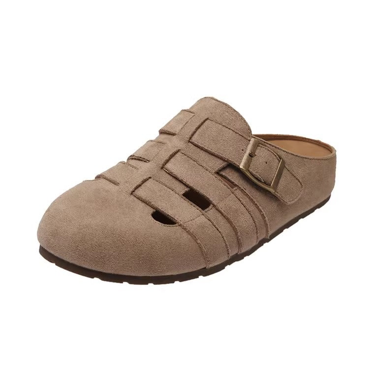 Damen Clogs Weich Bequem Riemendesign Modern