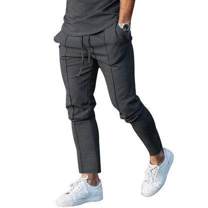 Herren Jogginghose Elegant Sportlich Schwarz
