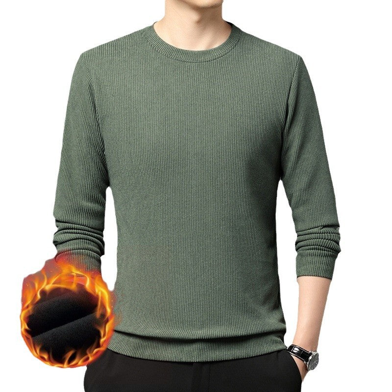 Herren Pullover Wärmer Rundhals Aus Merino-Wolle