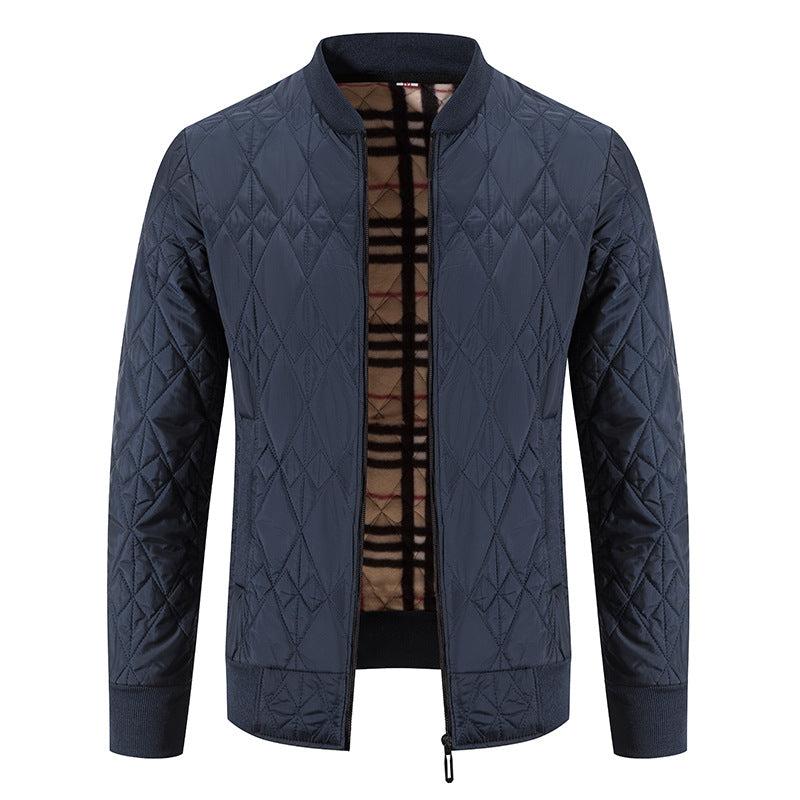 Herren Steppjacke Modern mit Reißverschluss Warm - BerlinGlamour