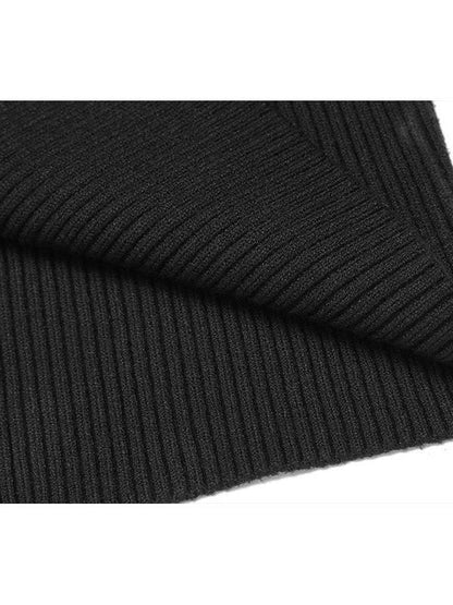Herren Rollkragenpullover Feinrippstrick Elegante Mode