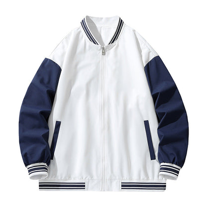 Herren Jacke Sportlich Gestreift Übergangsjacke Modern