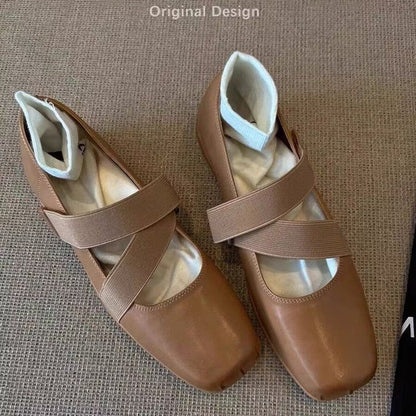 Damen Ballerinas Weich Bequem Elastisch