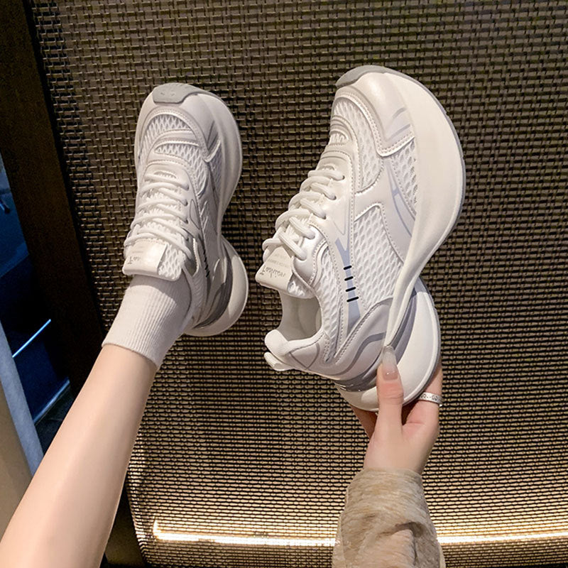Damen Sneaker Sportlich Leicht Atmungsaktiv Bequem