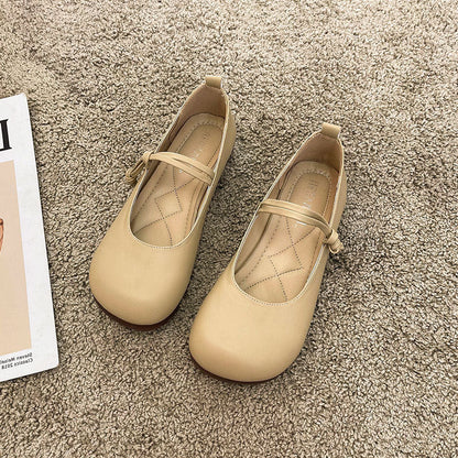 Damen Ballerinas Bequem Elegante Weiche Innensohle