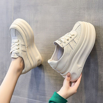 Damen Sneaker Extra Sohle Hoch Modisch