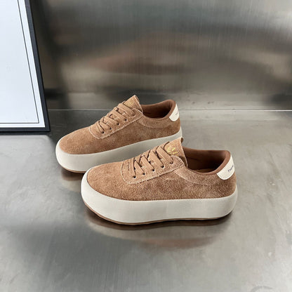 Damen Sneaker Wildleder Bequem Dämpfend