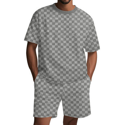 Herren Sport Set T-Shirt und Shorts Casual Athletisch