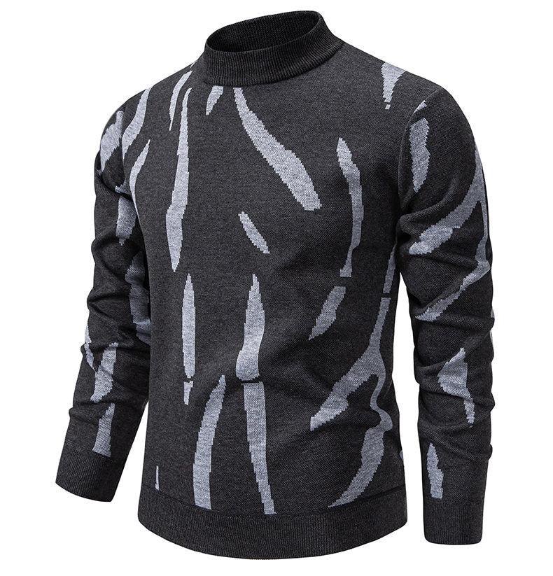 Modischer Herren Pullover Grafik Muster Trendig