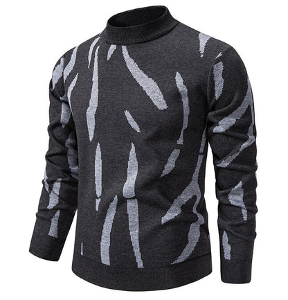 Modischer Herren Pullover Grafik Muster Trendig