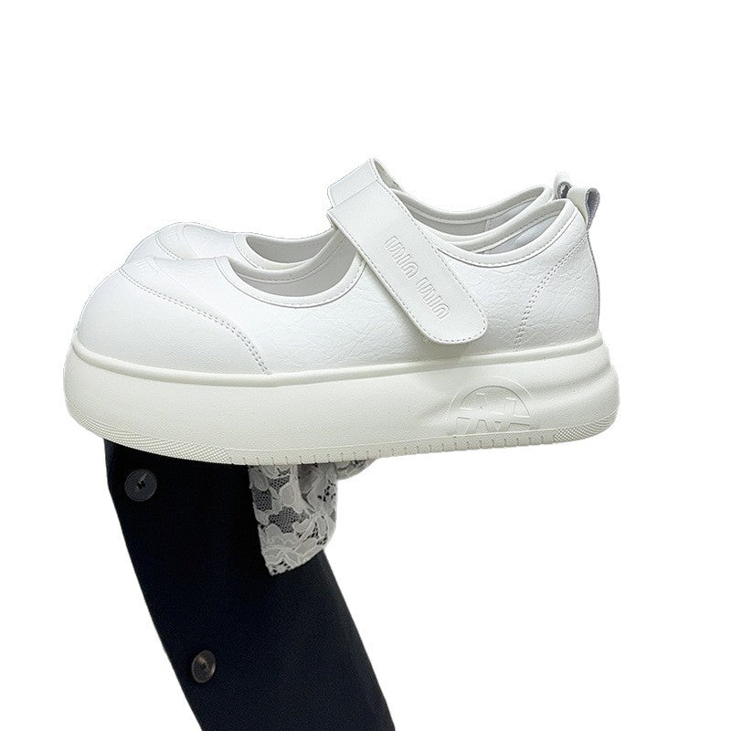 Damen Plateau Sneaker Sportlich Stylisch Klettverschluss
