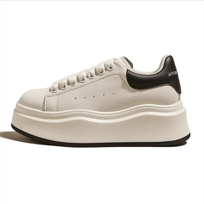 Damen Plateau Sneaker Hoch Modisch Elastisch