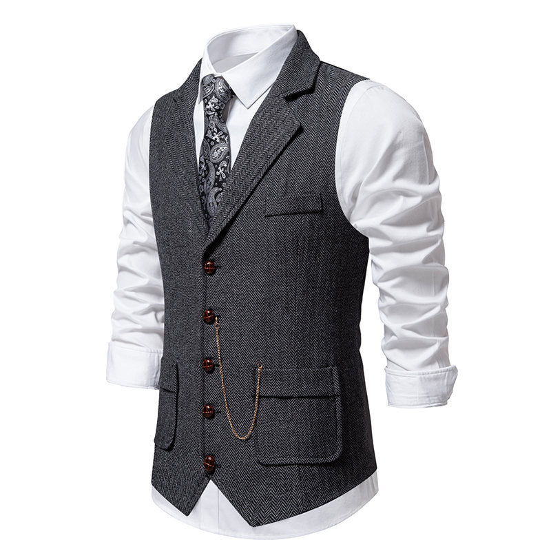 Herren Weste Elegante Slim Fit Modern Berlin Stil