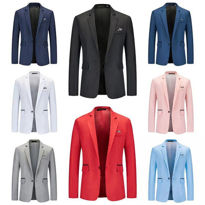 Herren Blazer Eleganter Anzug Modern Mit Feinen Details