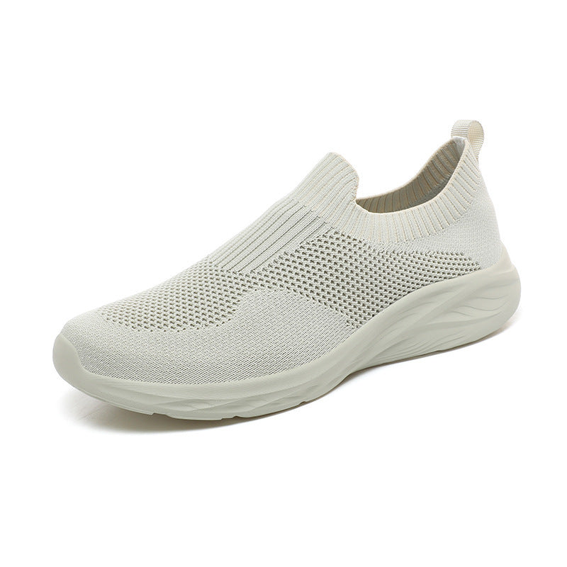 Damen Laufschuhe Atmungsaktiv Leicht Slip-On Sneaker