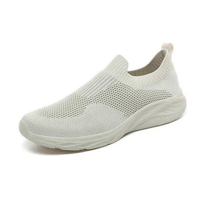Damen Laufschuhe Atmungsaktiv Leicht Slip-On Sneaker