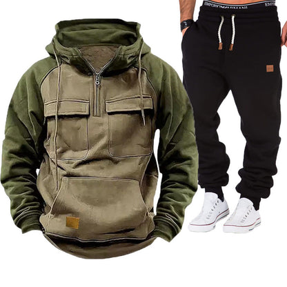Herren Pullover Funktions mit Taschen Sportlich Warm