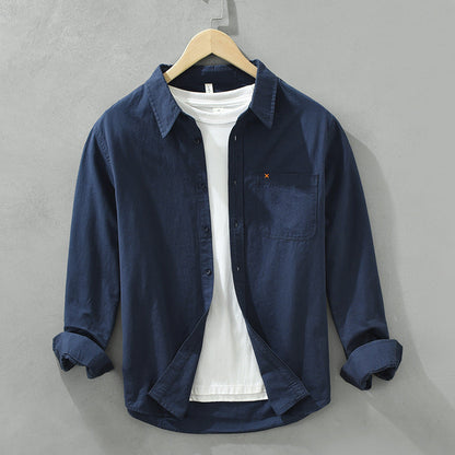 Baumwollhemd Herren Bequem Vielseitig Modern
