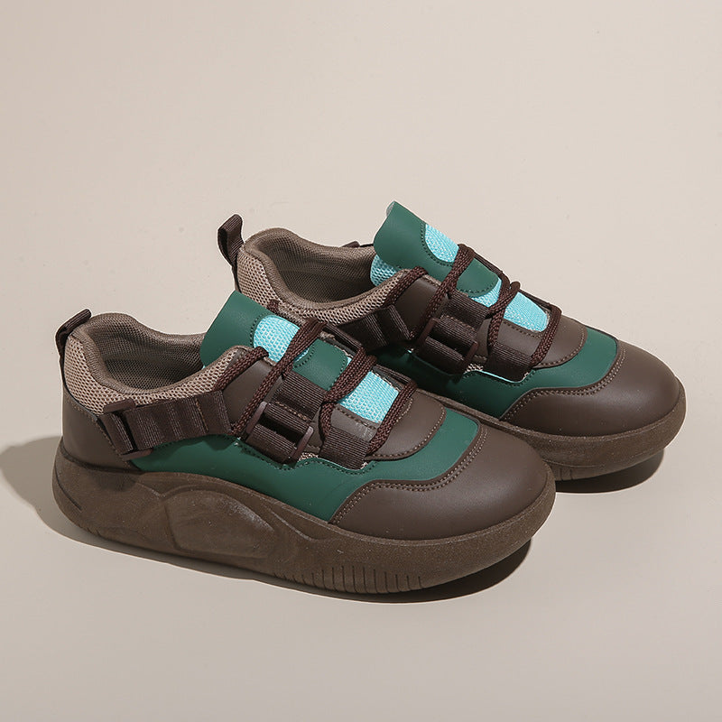 Damen Sneaker Sportlich Elastisch Dicksohlige Schuhe