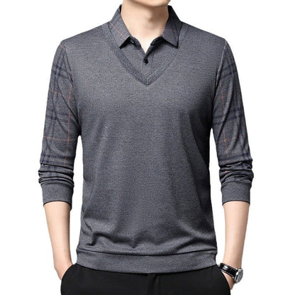 Herren Pullover V-Ausschnitt Modern Strukturiert Elegent