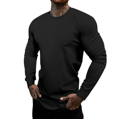 Herren T-Shirt Langarm Elastisch Feuchtigkeitstransportierend