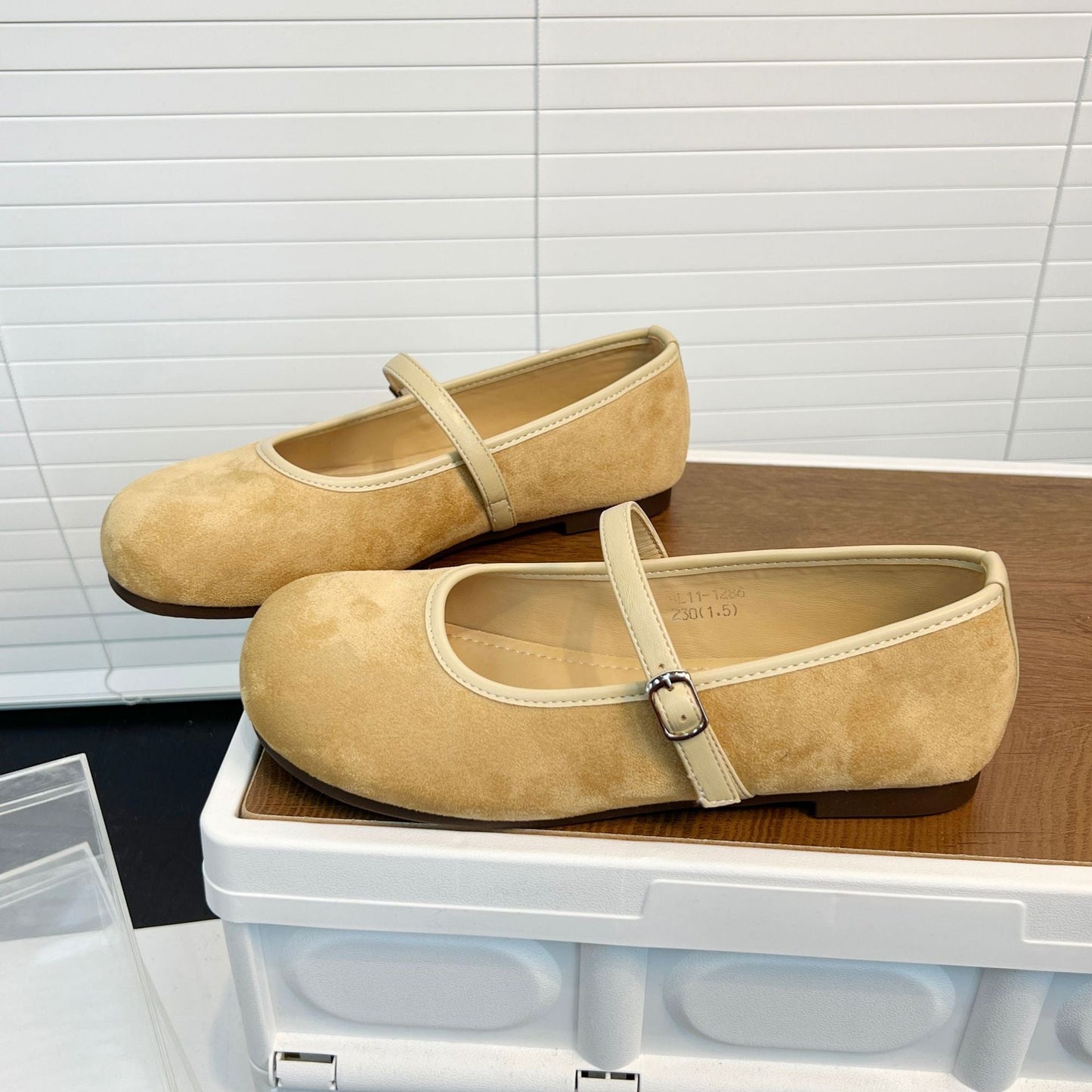 Damen Mokassins Elegant Komfortabel mit Riemen