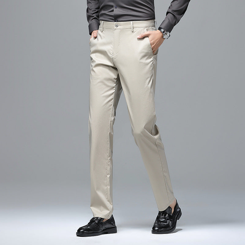 Herren Businesshose Elegant Slim Fit Schwarze Hose