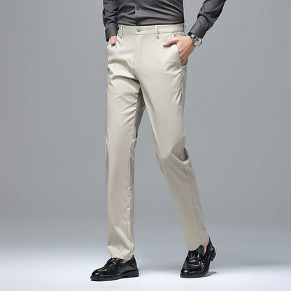 Herren Businesshose Elegant Slim Fit Schwarze Hose