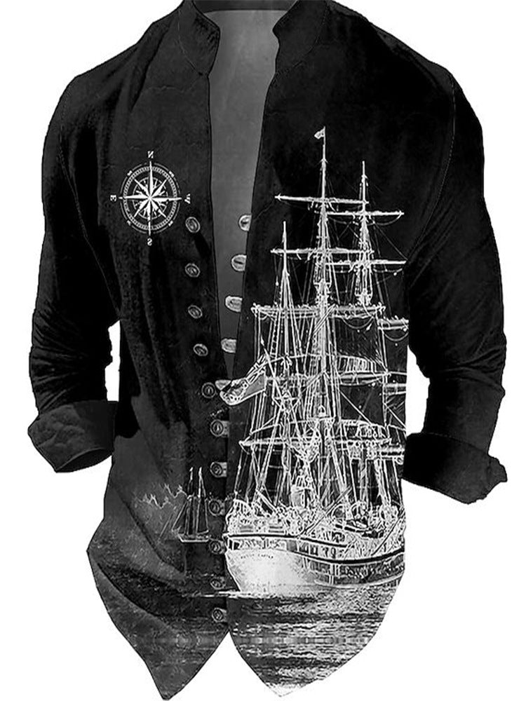 Herren Weste Maritim Schiff Design Klassisch Modern