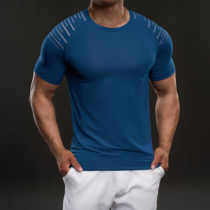 Herren Fitness T-Shirt atmungsaktiv mit Belüftungszonen