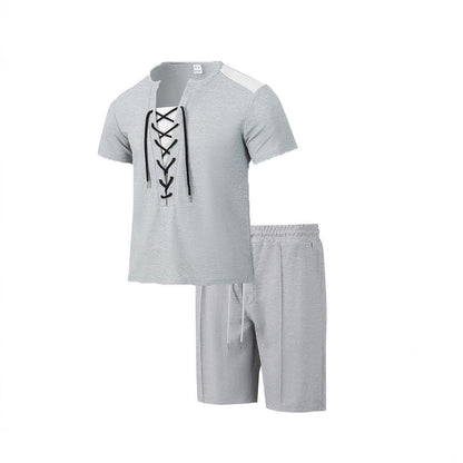 Herren Sportset Mit Schnürung Modern Sportlich