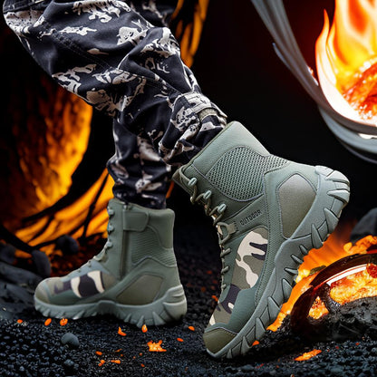 Herren Outdoor-Stiefel Robust Wanderschuhe Geländegängig