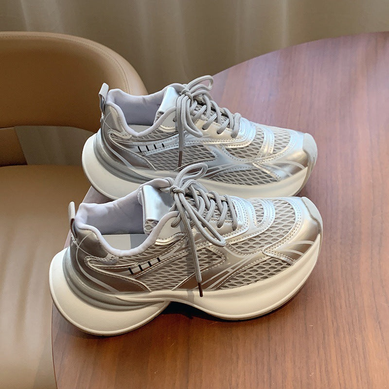 Damen Sneaker atmungsaktiv Netzdesign Sportlich