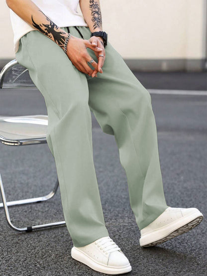 Bequeme Herren Freizeithose Locker Leger