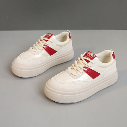 Damen Plateau Sneaker Atmungsaktiv Stabil Mode
