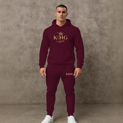 Herren Sportswear Set Kapuzenpullover Jogginghose Grau - BerlinGlamour