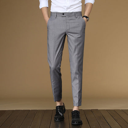 Herren Anzughose Slim Fit mit feiner Struktur