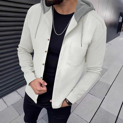 Herren Hoodie Kapuze Strukturiertes Design Streetwear