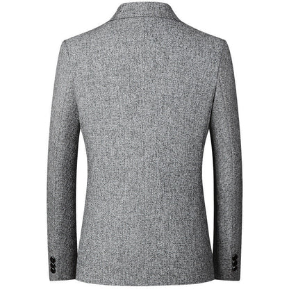 Herren Blazer Elegant Strukturstoff Modern