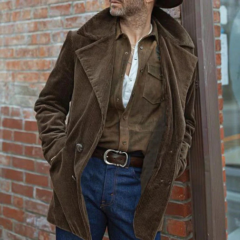 Herren Cordjacke Oversized Modern Schnitt Mit Taschen - BerlinGlamour