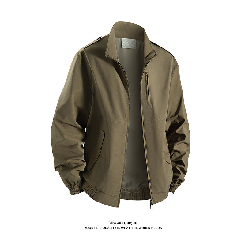 Herren Freizeitjacke Warm mit hohem Kragen und Taschen - BerlinGlamour