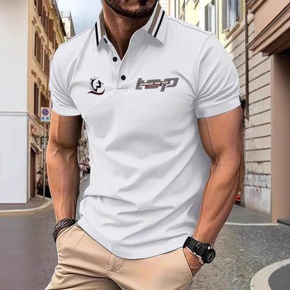 Herren Poloshirt Kurzarm Sportlich Grafikdesign Berlin - BerlinGlamour