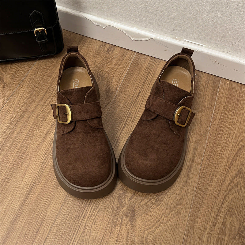 Damen Mokassins mit Schnallenverschluss Modern Schuhe