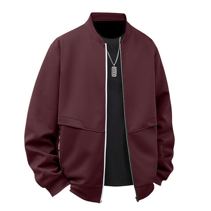Herren Bomberjacke Sportlich Funktionale Taschen Modern