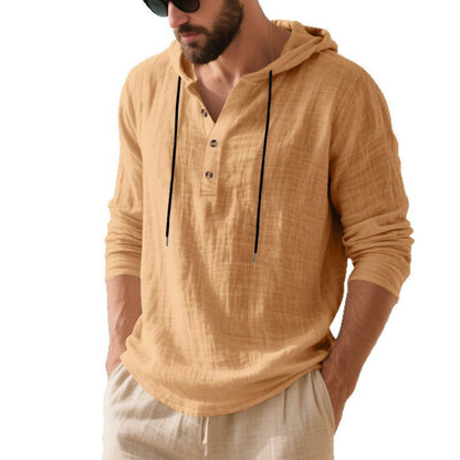 Herren Kapuzenshirt Lässig atmungsaktiv Baumwolle