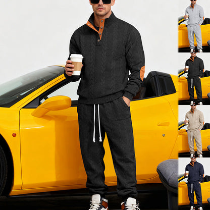 Herren Sportanzug Freizeit Oberteil mit Taschen Modern