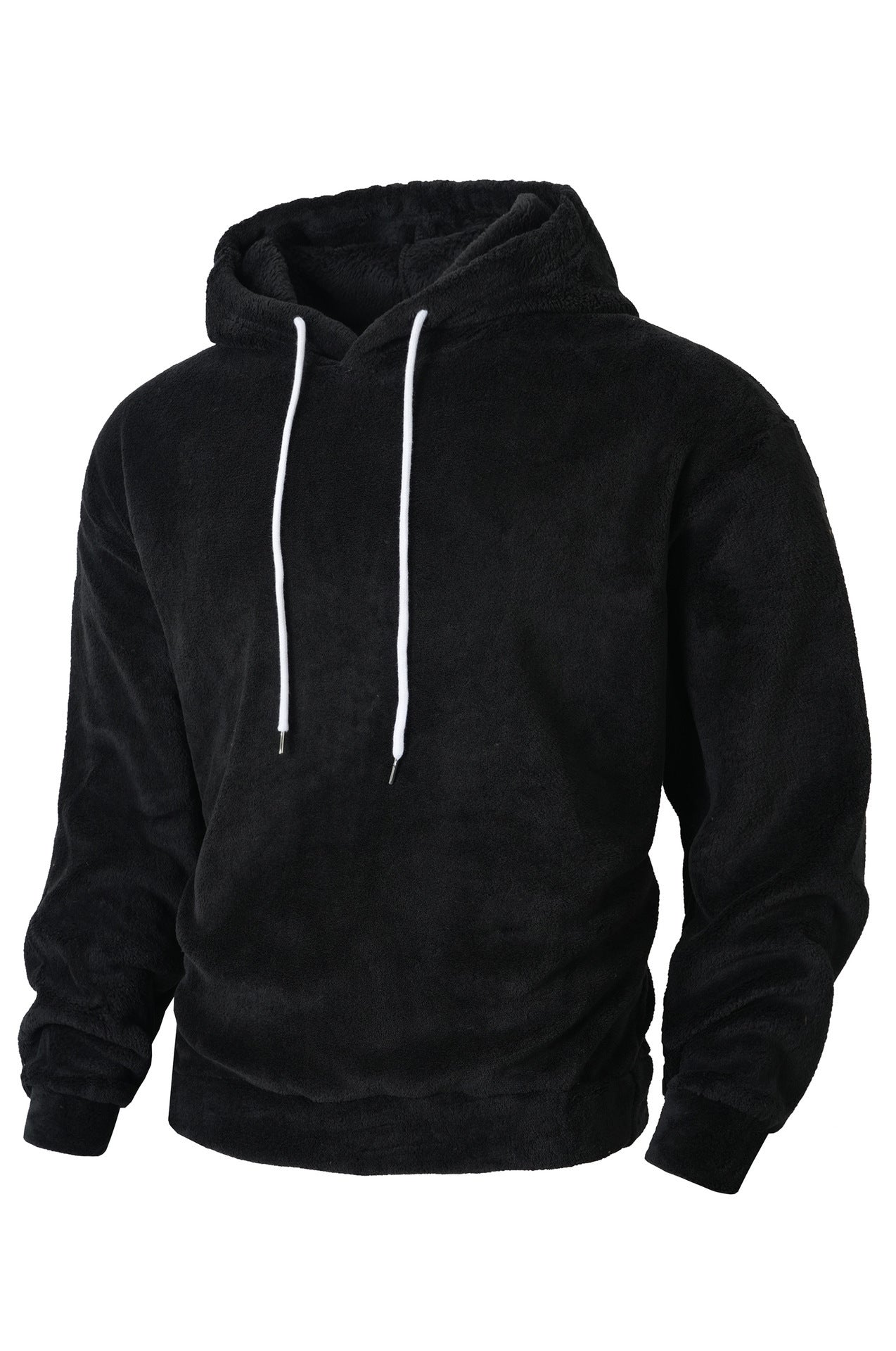 Herren Sweatshirt Kapuzenpullover Weich Fleece Grau