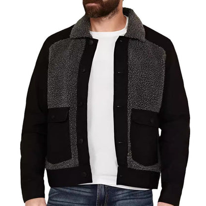 Herren Fleecejacke Lässig Mit Kapuze Modern